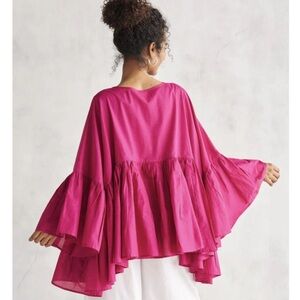Nicobar // Frill Top in Berry // OS